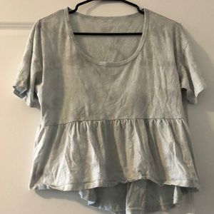 Scoop neck baby doll shirt